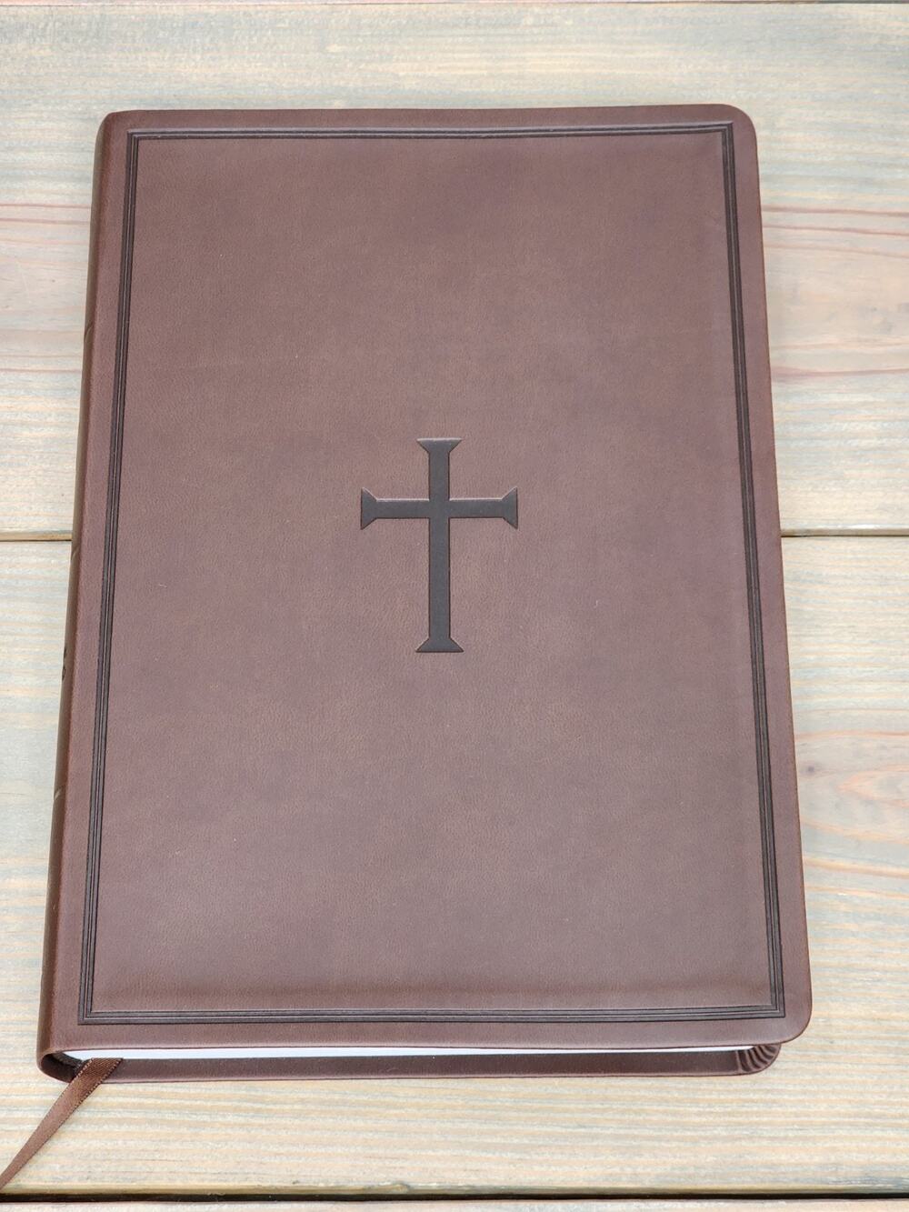 CSB Deluxe Gift Bible GIANT PRINT Brown Leathertouch by CSB by Holman